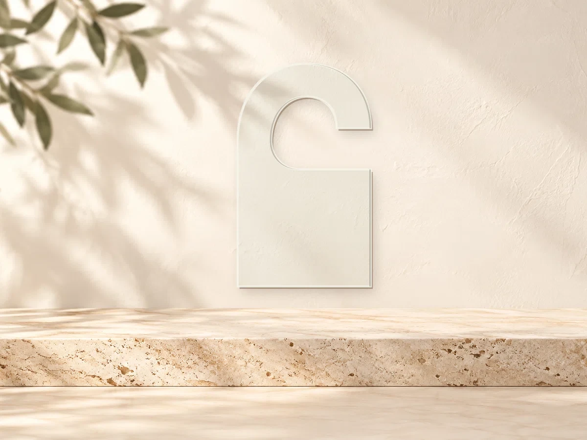 Door Hanger Blank in Clear