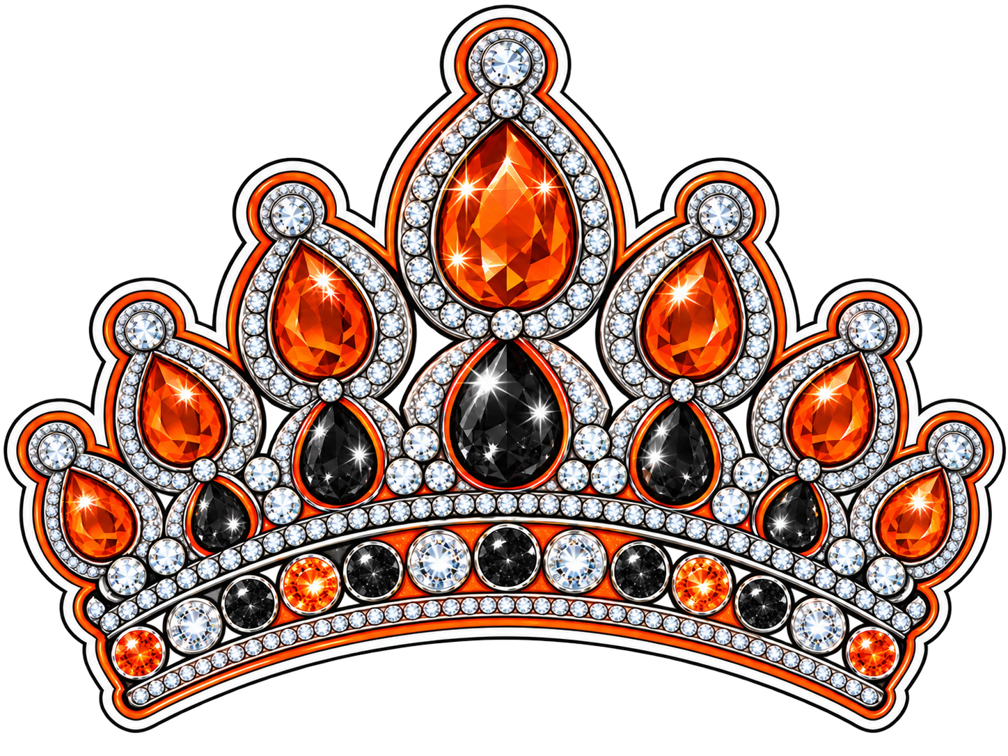 HHS Spirit Crown — UV DTF on acrylic