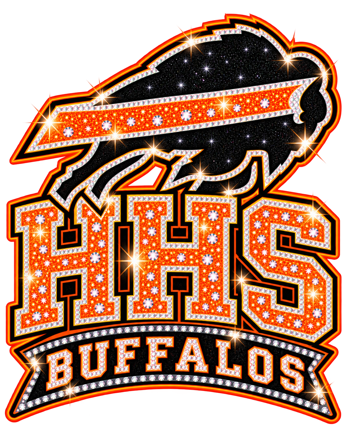 HHS Buffaloes — UV DTF on acrylic