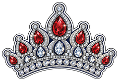 Crown — UV DTF on acrylic